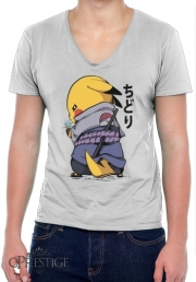T-Shirt homme Col V Sasuke x Pikachu