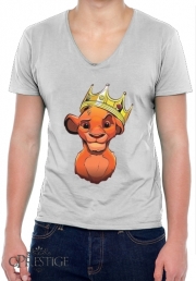 T-Shirt homme Col V Simba Lion King Notorious BIG