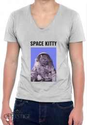 T-Shirt homme Col V Space Kitty
