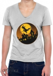 T-Shirt homme Col V Spooky Halloween 2