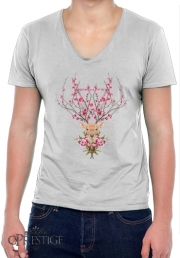 T-Shirt homme Col V Spring Deer