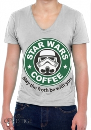 T-Shirt homme Col V Stormtrooper Coffee inspired by StarWars