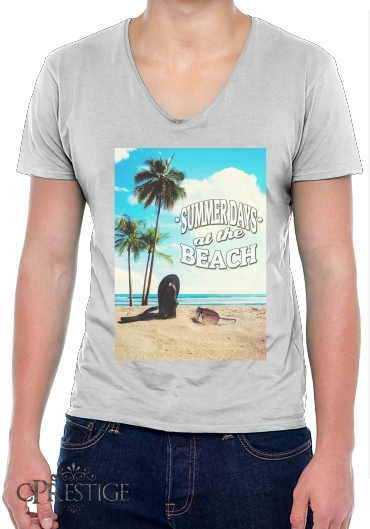 T-Shirt homme Col V Summer Days