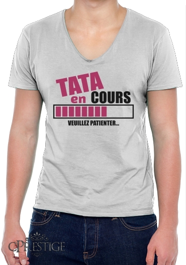 T-Shirt homme Col V Tata en cours Veuillez patienter