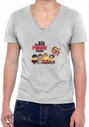 T-Shirt homme Col V The Big Minion Theory
