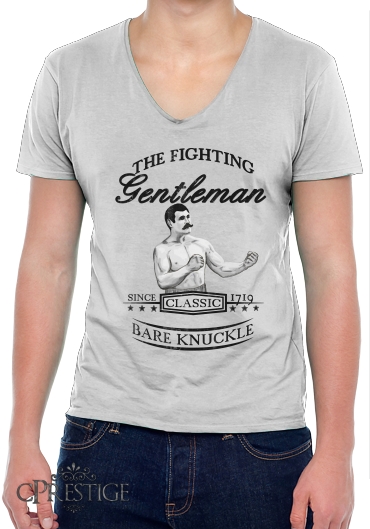T-Shirt homme Col V The Fighting Gentleman