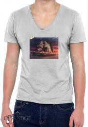 T-Shirt homme Col V Titanic Fanart Collage