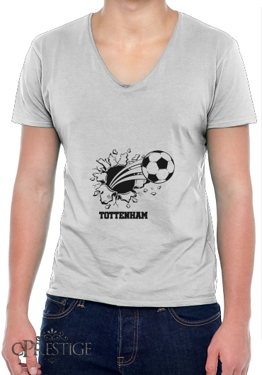 T-Shirt homme Col V Tottenham Maillot Football