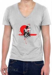 T-Shirt homme Col V Trash Polka - Female Samurai