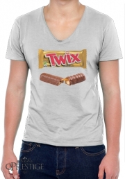 T-Shirt homme Col V Twix Chocolate