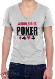 T-Shirt homme Col V World Series Of Poker