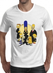 T-Shirt Manche courte cold rond Famille Adams x Simpsons