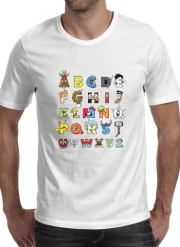 T-Shirt Manche courte cold rond Alphabet Geek