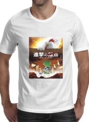 T-Shirt Manche courte cold rond Attack On Chicken