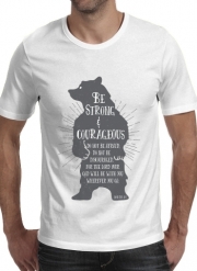 T-Shirt Manche courte cold rond Be Strong and courageous Joshua 1v9 Ours