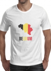 T-Shirt Manche courte cold rond Drapeau Belgique