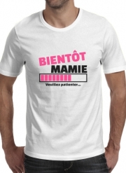 T-Shirt Manche courte cold rond Bientôt Mamie Cadeau annonce naissance