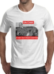 T-Shirt Manche courte cold rond Chirac Un Chef cest fait pour cheffer