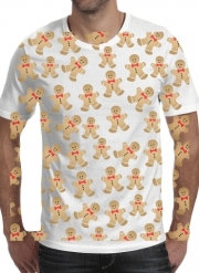 T-Shirt Manche courte cold rond Christmas snowman gingerbread