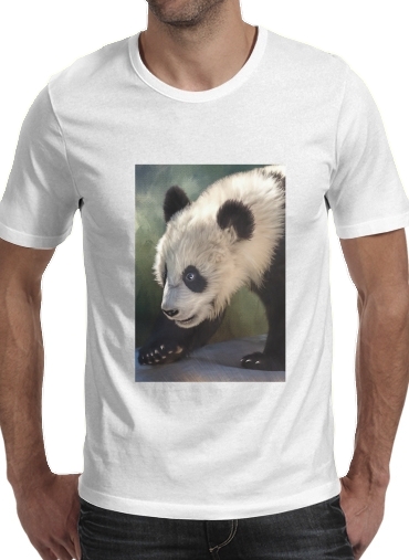 T-Shirt Manche courte cold rond Cute panda bear baby