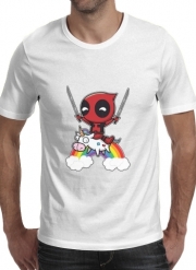 T-Shirt Manche courte cold rond Deadpool Unicorn