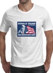 T-Shirt Manche courte cold rond Donald Trump Make America Great Again