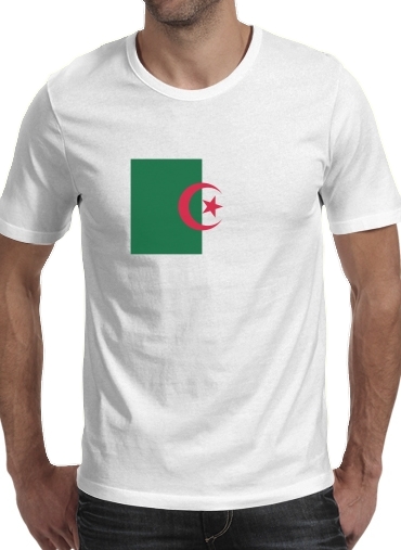 T-Shirt Manche courte cold rond Drapeau Algerie