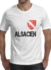 T-Shirt Manche courte cold rond Drapeau alsacien Alsace Lorraine