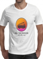 T-Shirt Manche courte cold rond Feel The freedom on the road