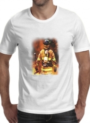 T-Shirt Manche courte cold rond Pompier Feu et Flamme
