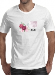 T-Shirt Manche courte cold rond Logo Fleuriste avec texte personnalisable