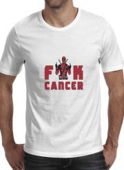 T-Shirt Manche courte cold rond Fuck Cancer With Deadpool