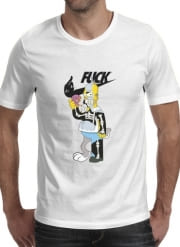 T-Shirt Manche courte cold rond Home Simpson Parodie X Bender Bugs Bunny Zobmie donuts
