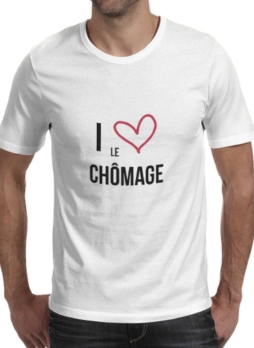 T-Shirt Manche courte cold rond I love chomage
