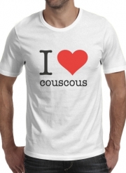 T-Shirt Manche courte cold rond I love couscous - Plat Boulette