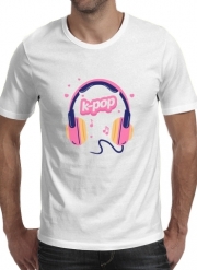 T-Shirt Manche courte cold rond I Love Kpop Headphone