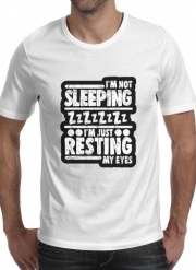 T-Shirt Manche courte cold rond im not sleeping im just resting my eyes