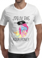 T-Shirt Manche courte cold rond Je peux pas jai aqua poney girly