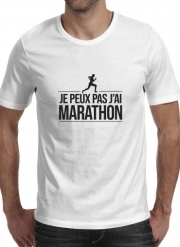 T-Shirt Manche courte cold rond Je peux pas j'ai marathon