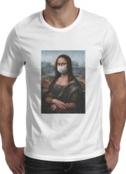 T-Shirt Manche courte cold rond Joconde Mona Lisa Masque