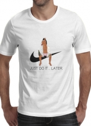 T-Shirt Manche courte cold rond JUST DO IT LATER Bojack Horseman