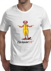 T-Shirt Manche courte cold rond Mcdonalds Im lovin it - Clown Horror