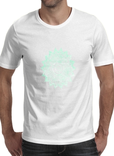 T-Shirt Manche courte cold rond Mint Bohemian Flower Mandala