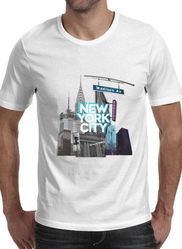 T-Shirt Manche courte cold rond New York City II [blue]