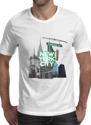 T-Shirt Manche courte cold rond New York City II [green]