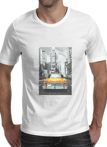 T-Shirt Manche courte cold rond Taxi Jaune Ville de New York City