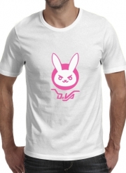 T-Shirt Manche courte cold rond Overwatch D.Va Bunny Tribute Lapin Rose