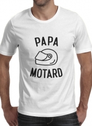 T-Shirt Manche courte cold rond Papa Motard Moto Passion