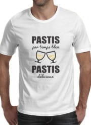 T-Shirt Manche courte cold rond Pastis par temps bleu Pastis delicieux