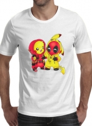 T-Shirt Manche courte cold rond Pikachu x Deadpool